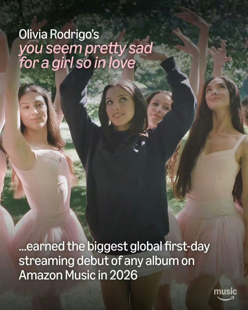 Olivia Rodrigo record Amazon Music 2026 (photo 2 of 2)