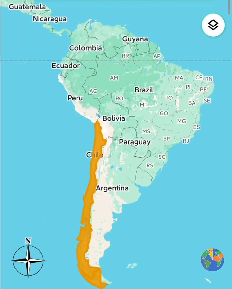 Chile map size