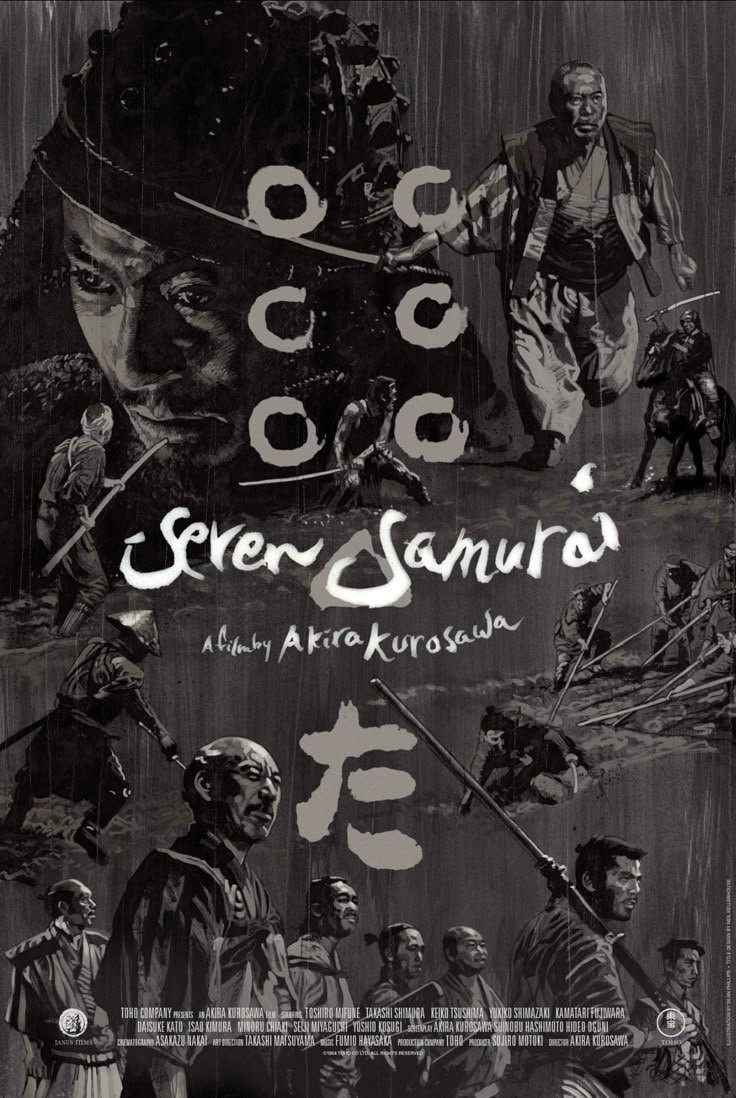 Seven Samurai Akira Kurosawa poster