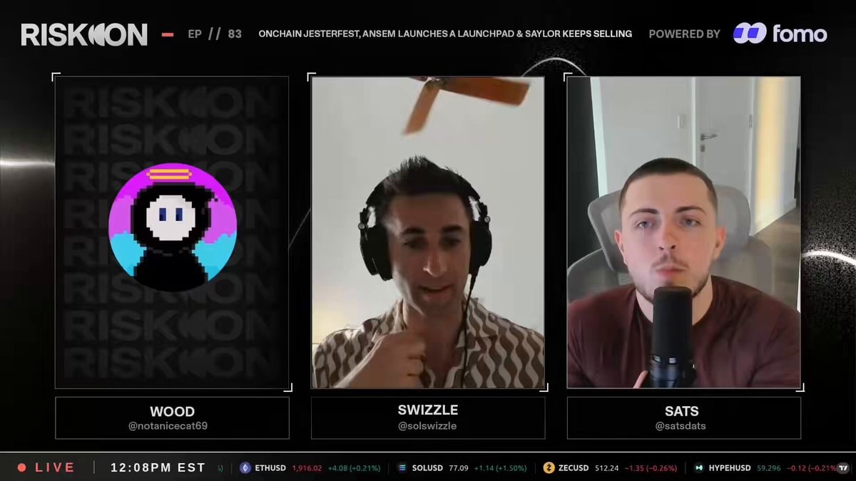 RISKMON Onchain Jesterfest selling strategy