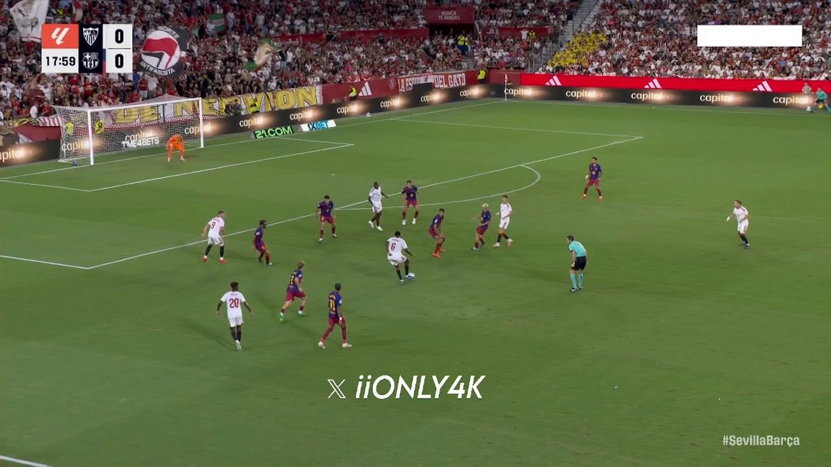 Sevilla vs Barcelona Fofana goal