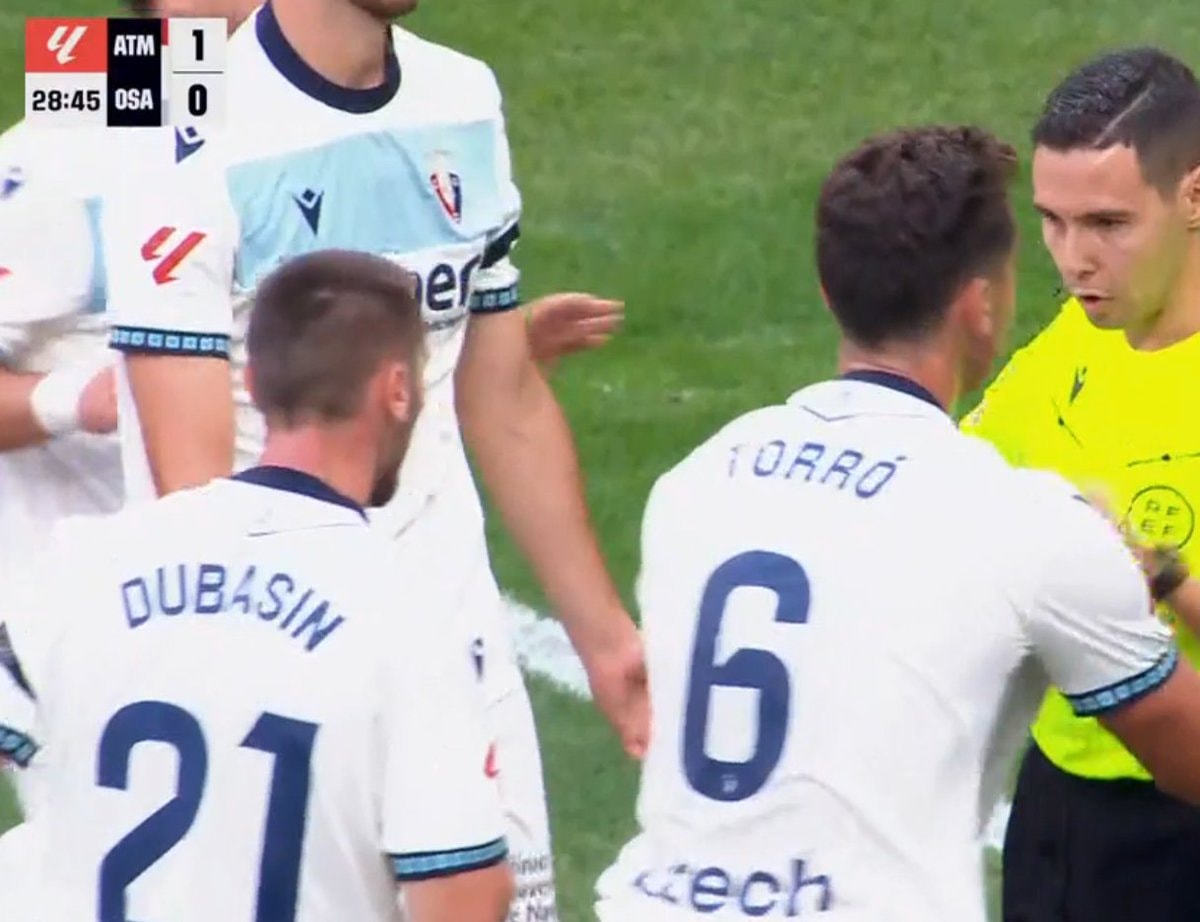 Osuna vs Atleti disallowed goal Osuna vs Atleti disallowed goal