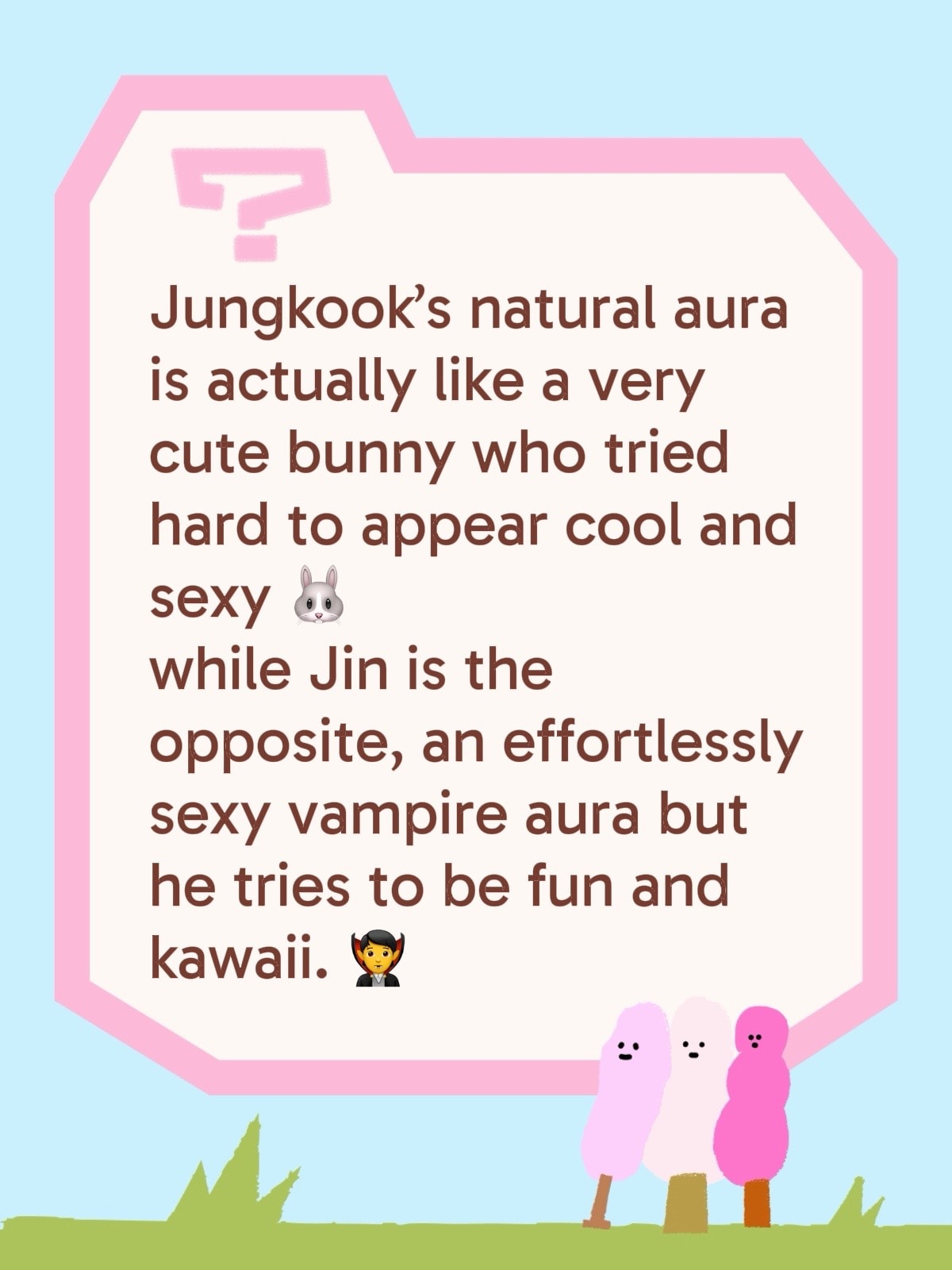 Jungkook and Jin aura comparison
