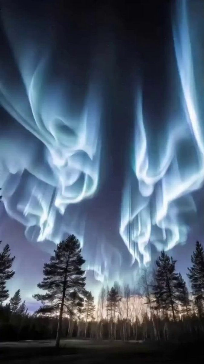 Rare White Auroras over Norway Rare White Auroras over Norway
