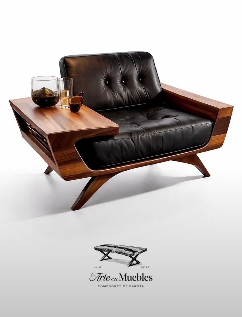 Wooden side table armchair Wooden side table armchair