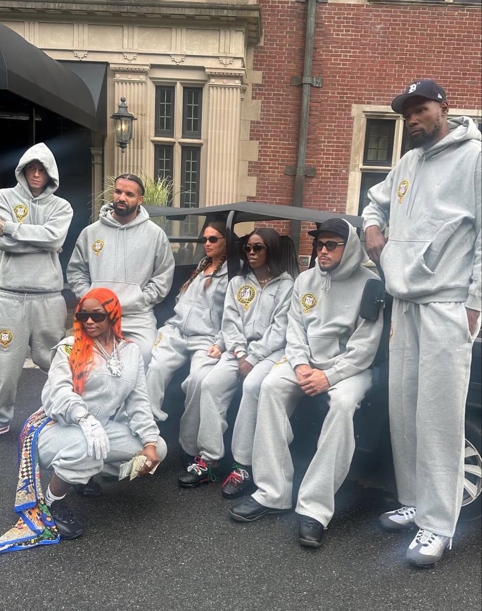 Drake with Kevin Durant, Devin Booker, Sexyy Red, Central Cee