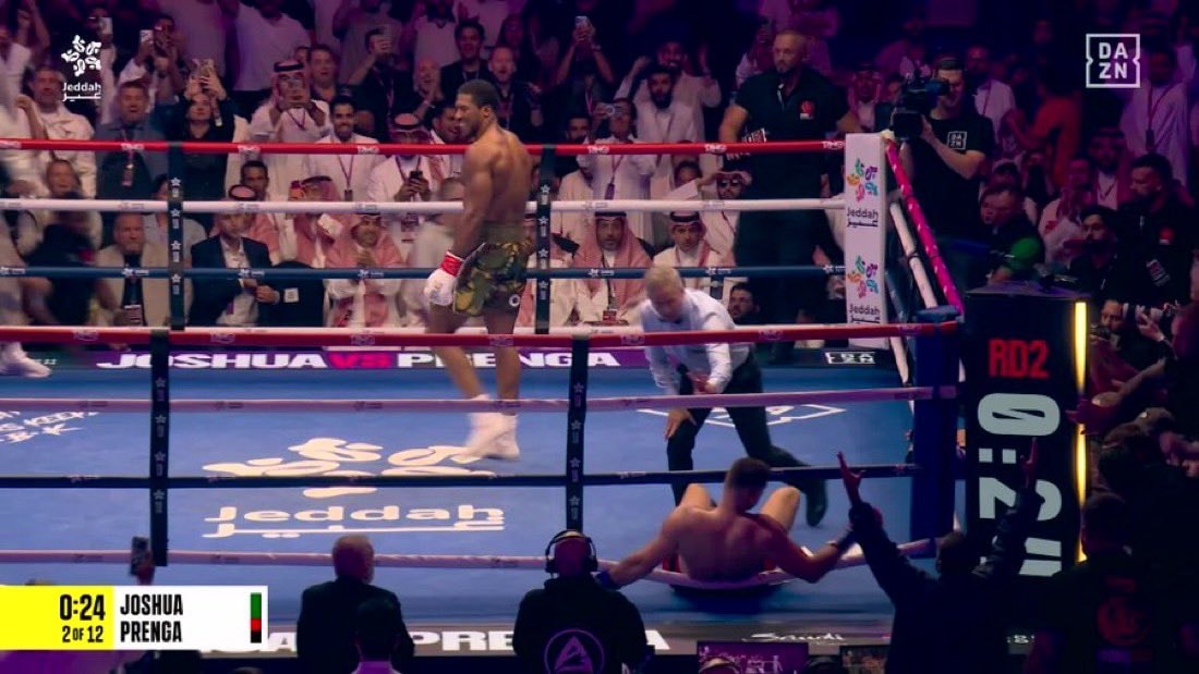 Anthony Joshua knockout Prenga Jeddah