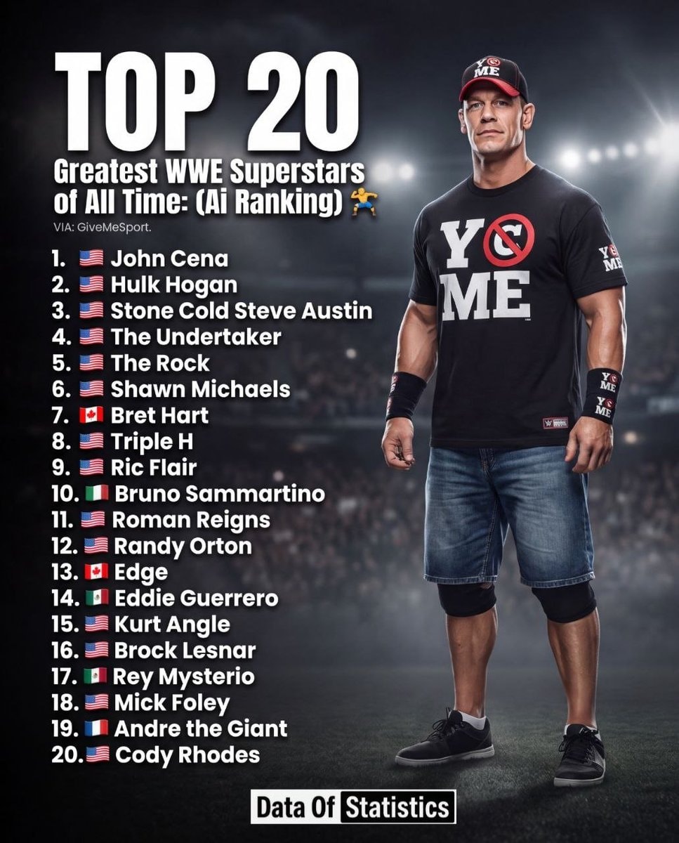 WWE Top 20 Greatest Superstars
