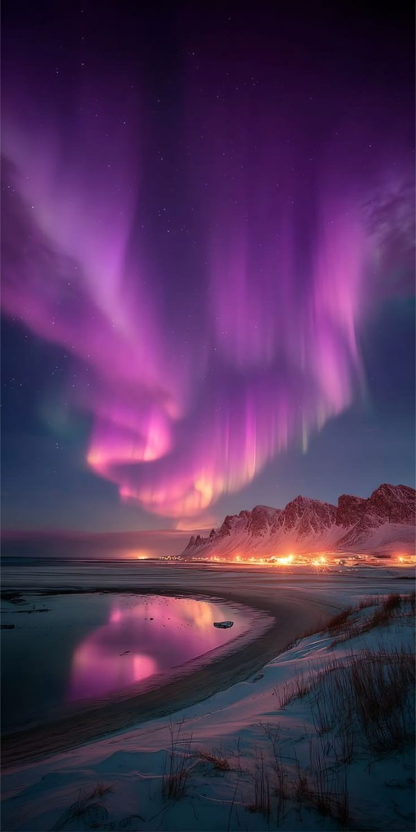 Purple Aurora Borealis Norway