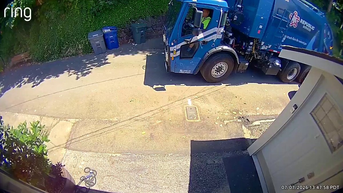 Recycling bin missing caught on camera