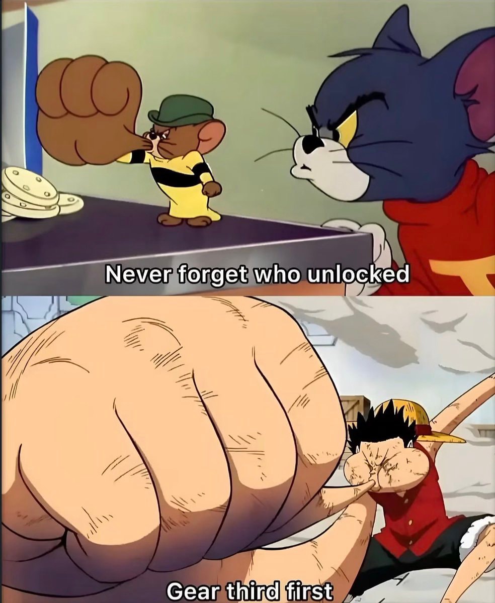 Jerry Tom Luffy Gear Third