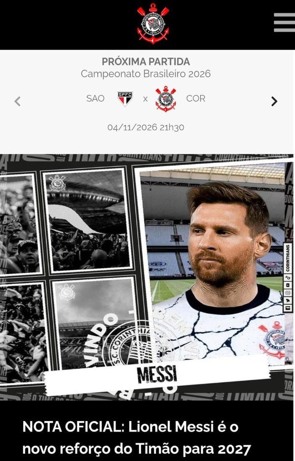 Lionel Messi Corinthians signing