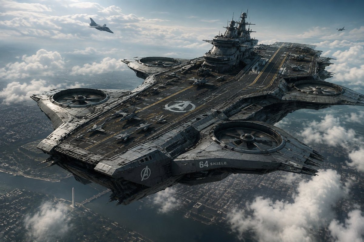 Avengers Helicarrier physics critique