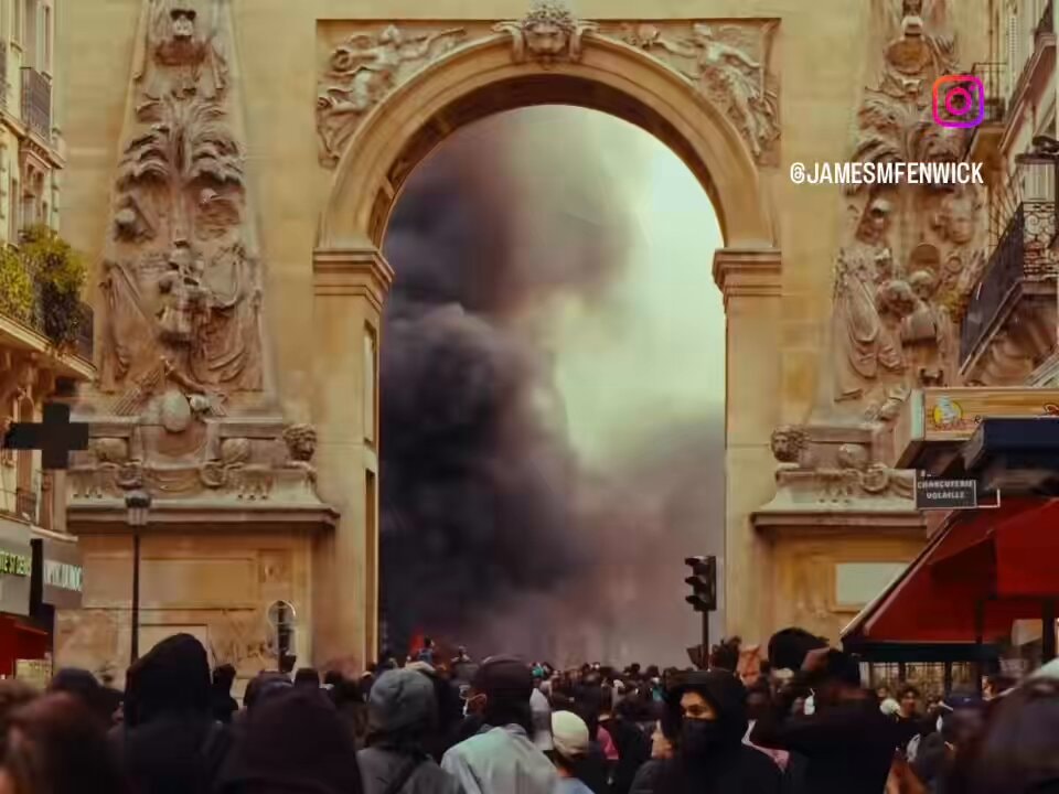 James Fenwick Paris protests