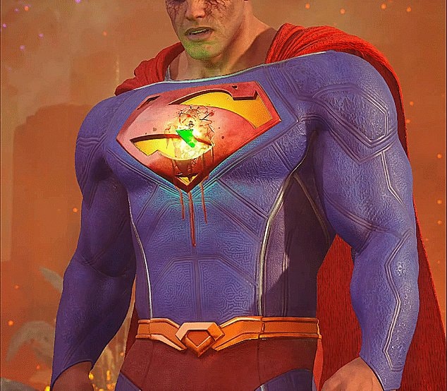 superman torso gif