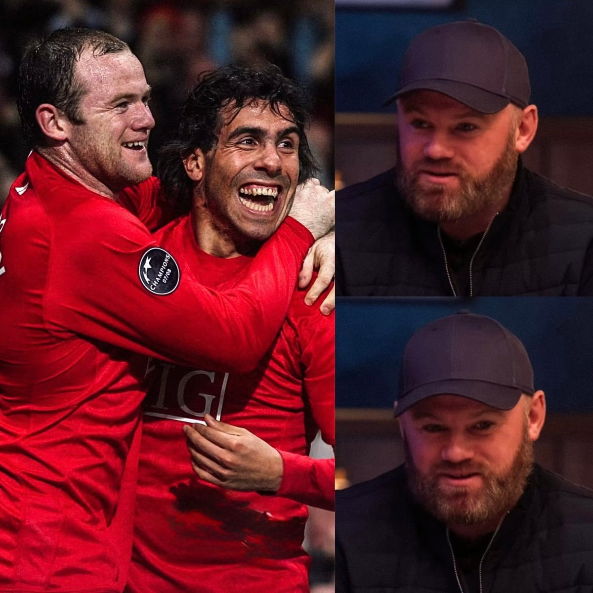 Wayne Rooney Carlos Tevez Champions League