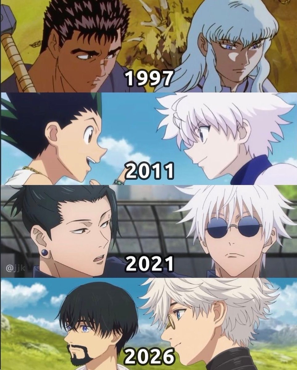 anime black white hair duo timeline