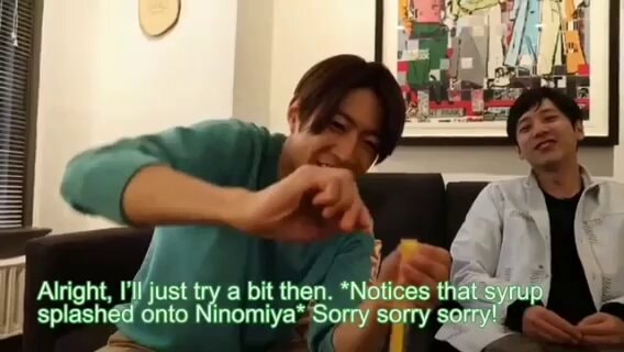 Ninomiya syrup moment