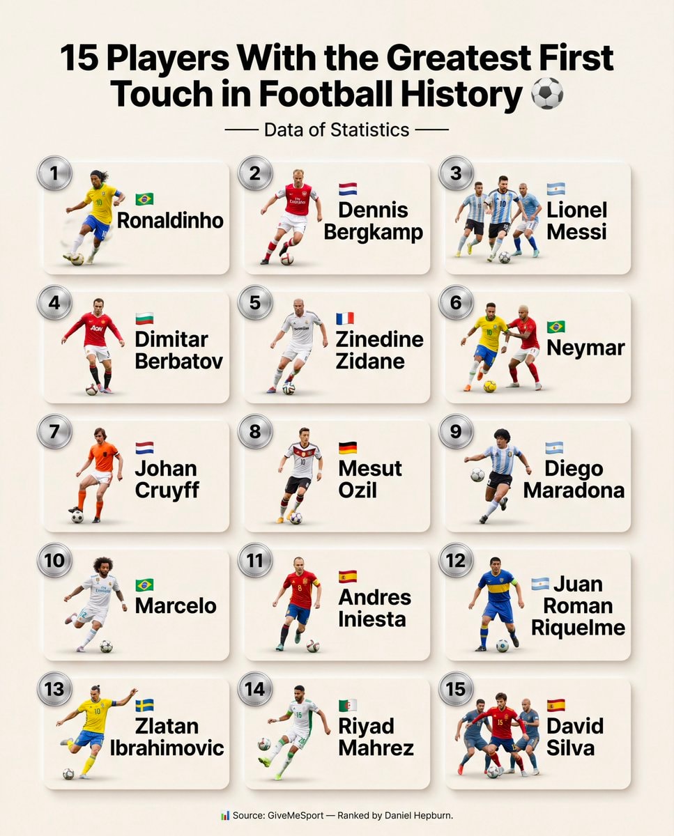 15 Players With the Greatest First Touch