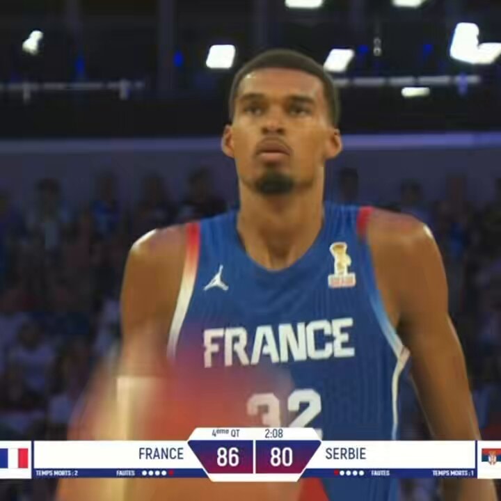 Victor Wembanyama France vs Serbie stats