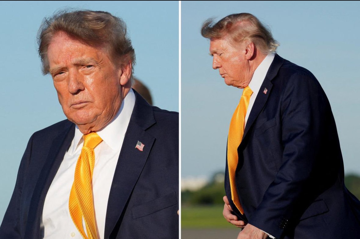 Trump changed his hair color