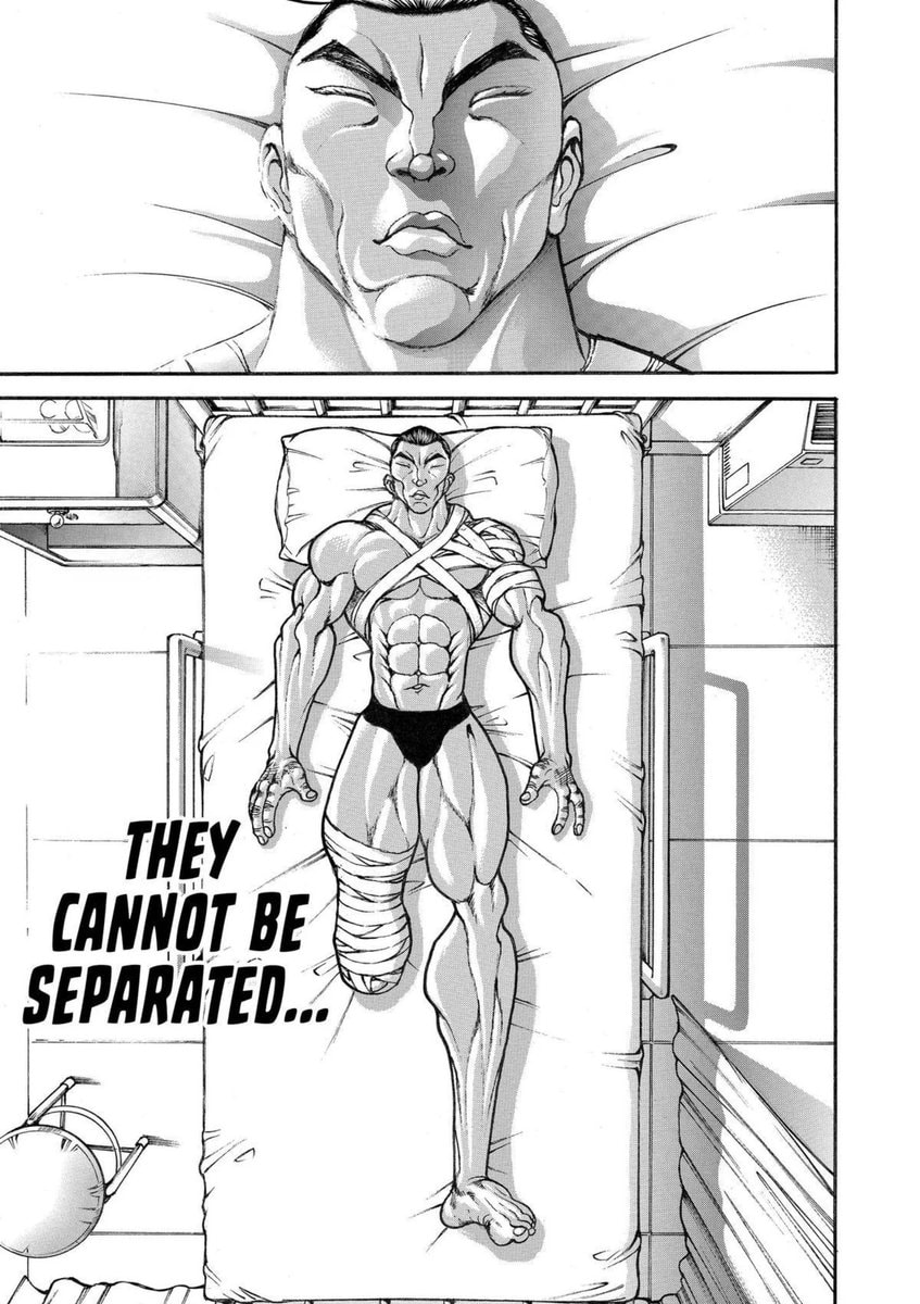 heavily muscled man in hospital bed