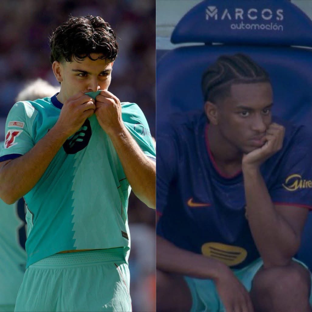 Alejandro Balde reaction to Xavi Espart goal
