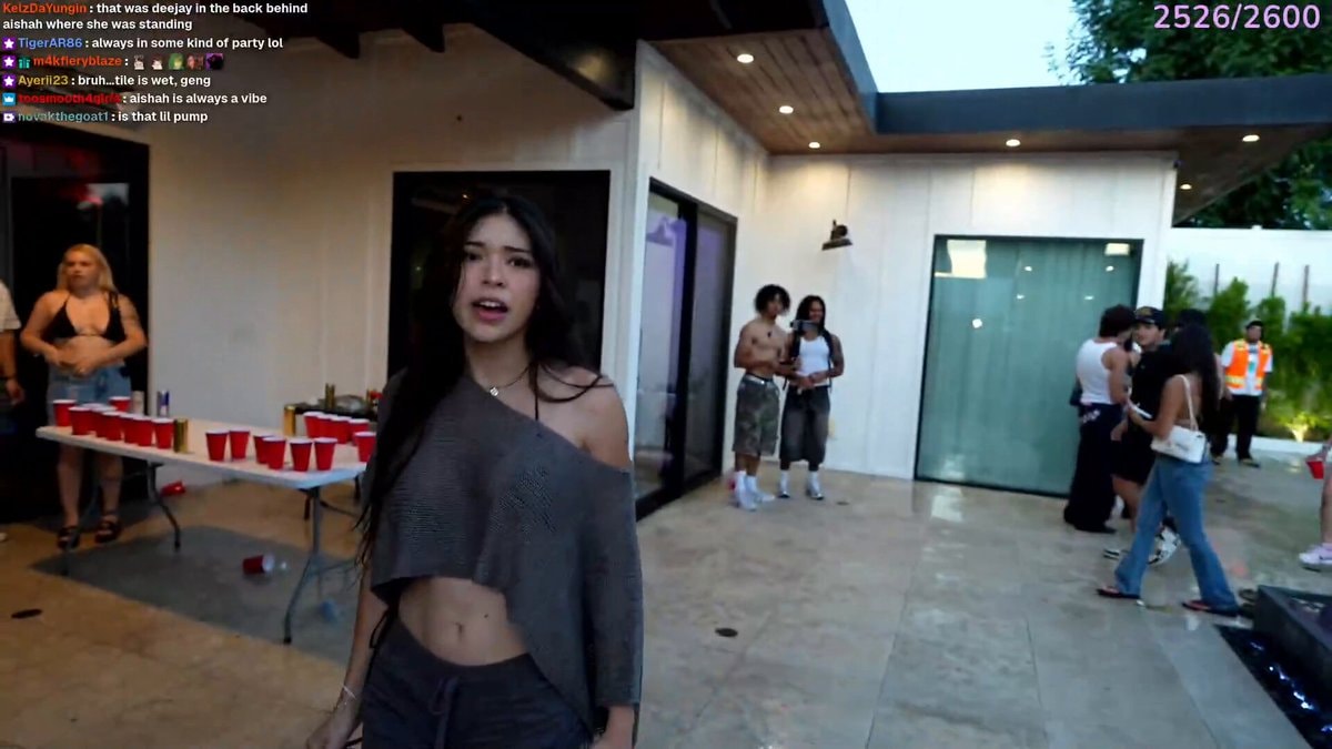 Aishah Sofey throws man in pool after bet loss
