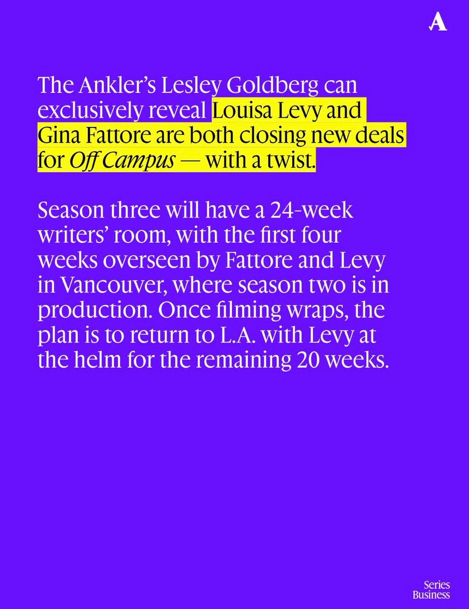 Off Campus Louisa Levy Gina Fattore (photo 3 of 3)