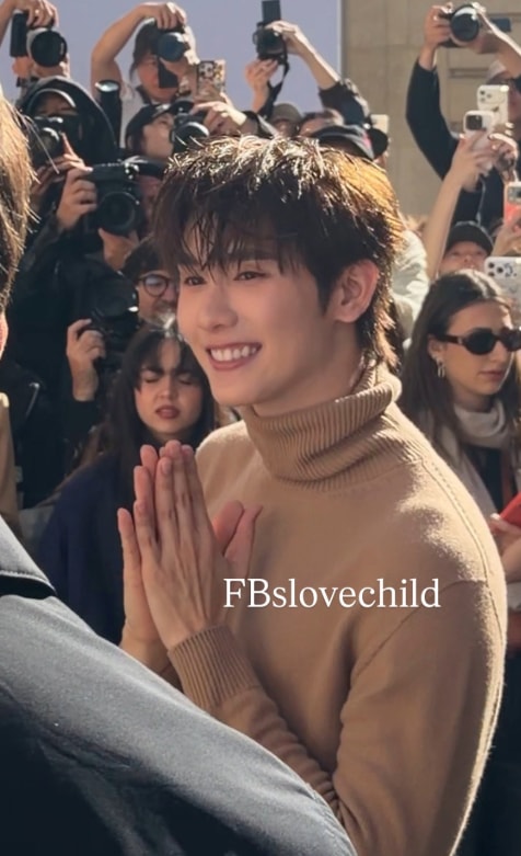 Kasidet at Celine Fashion Show