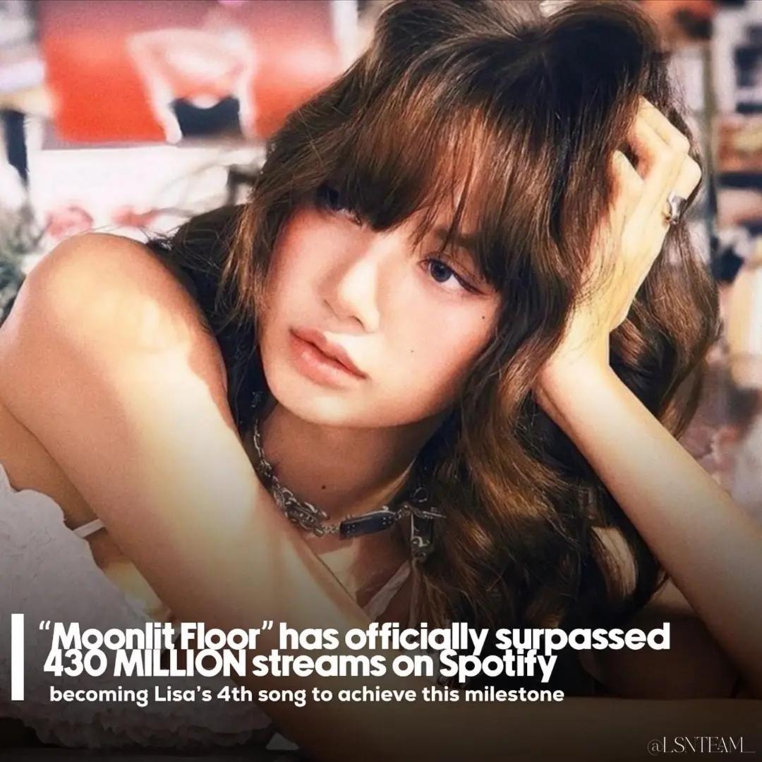 Lisa Moonlit Floor 430M streams 🎉