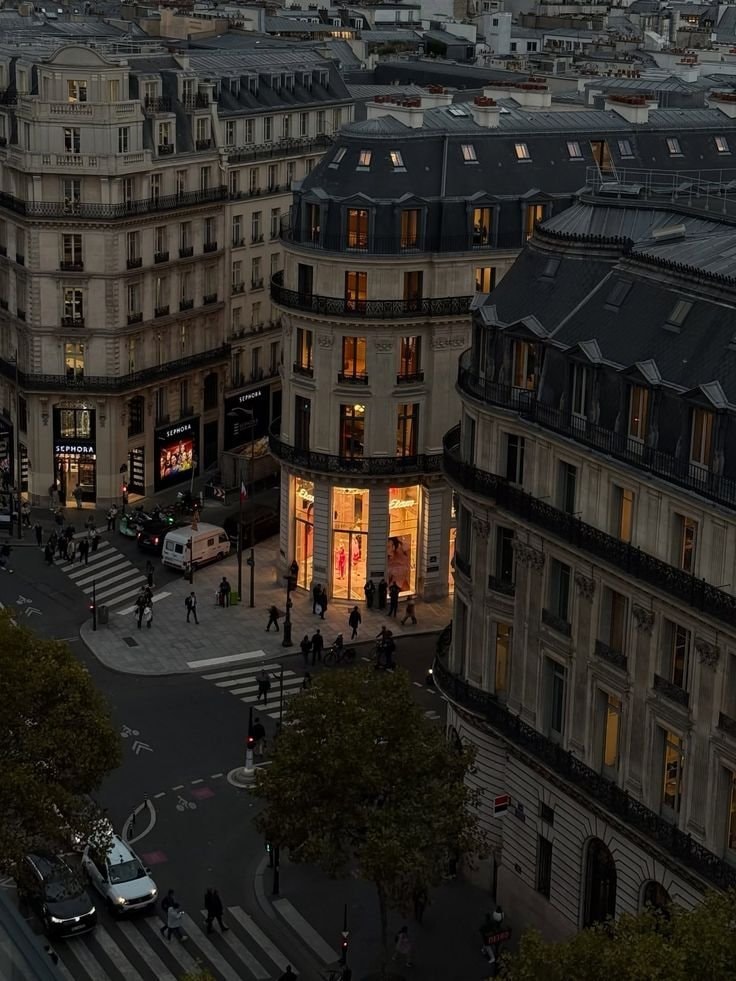 Paris France street scene