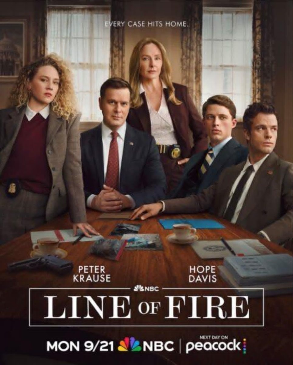 Line of Fire Peter Krause Hope Davis NBC Line of Fire Peter Krause Hope Davis NBC