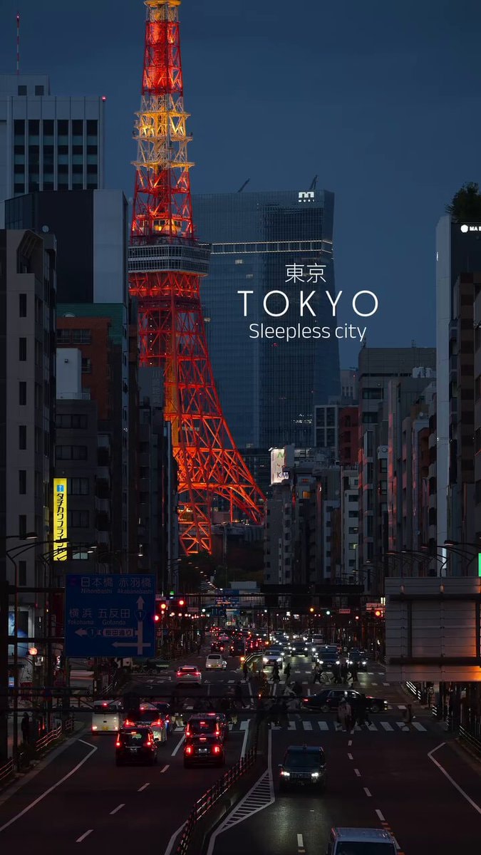 Tokyo sleepless city dusk