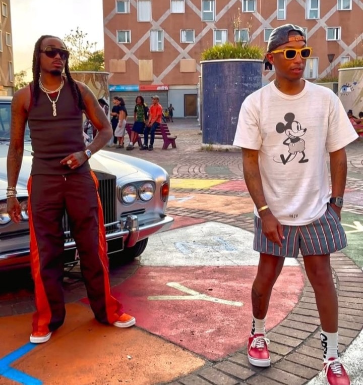 Angelikidjo Pharrell Quavo Bando music video (photo 2 of 2)