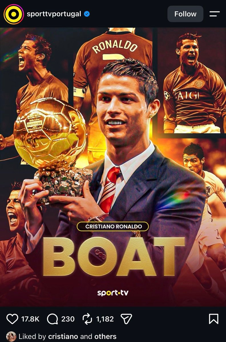Cristiano Ronaldo Ballon d'Or GOAT
