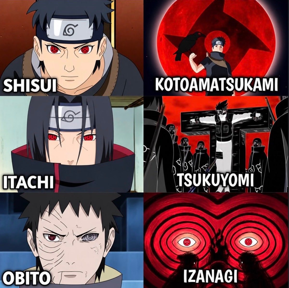 Naruto Genjutsu types