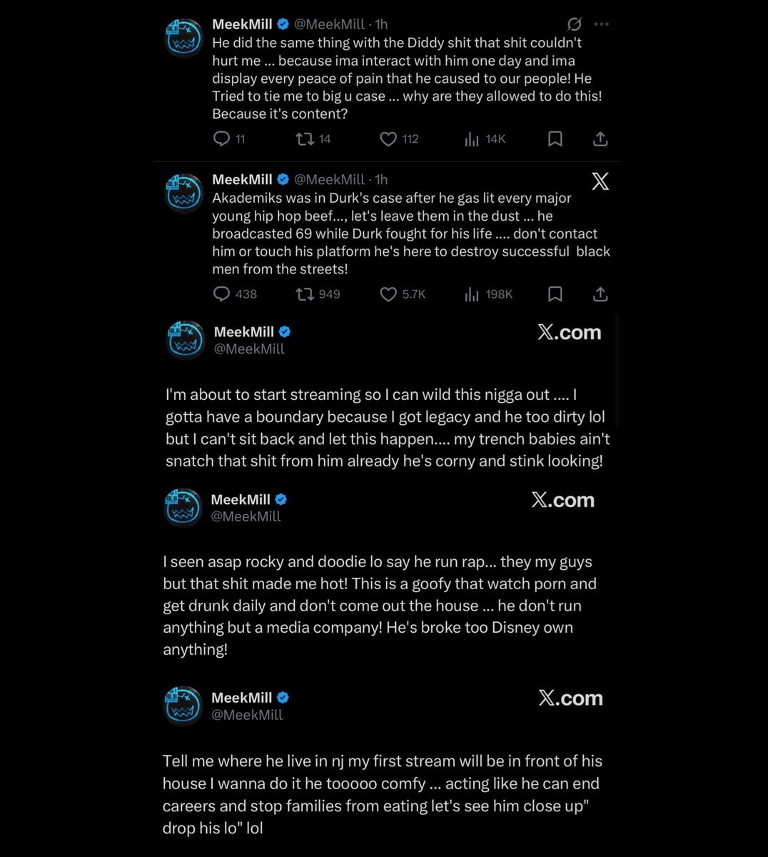 Akademiks shuts down Meek Mill 2015 nostalgia (photo 2 of 2)