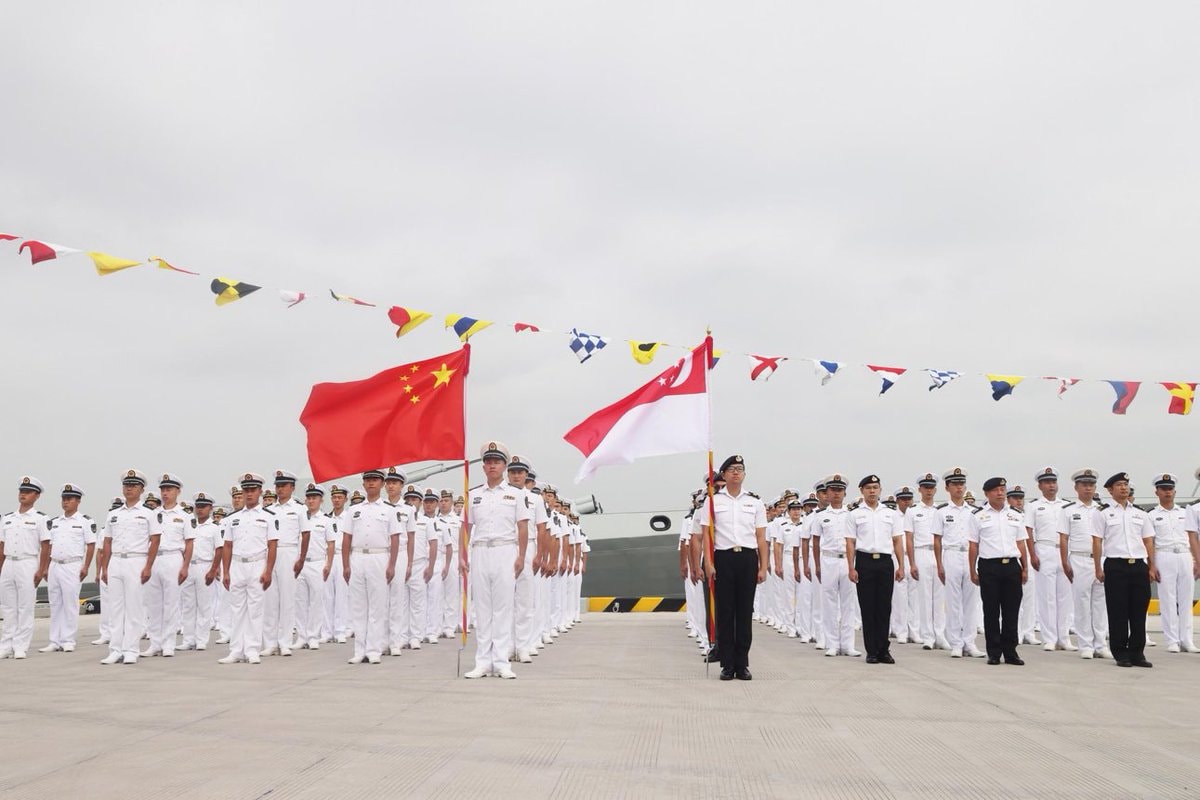 China Singapore joint maritime exercise