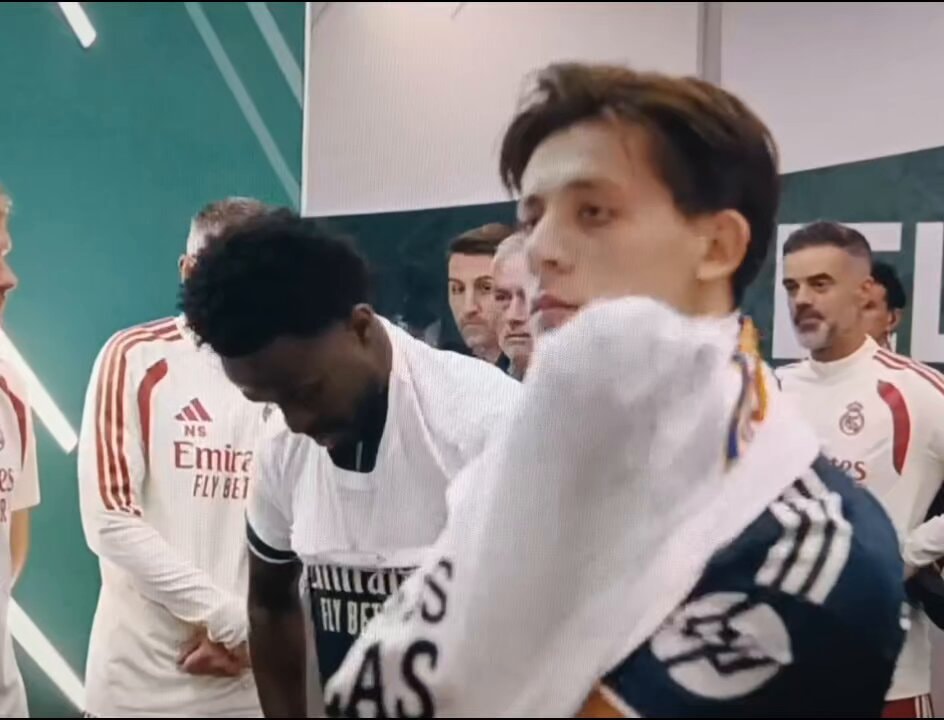 Vinicius and Mbappé Ceuta shirt