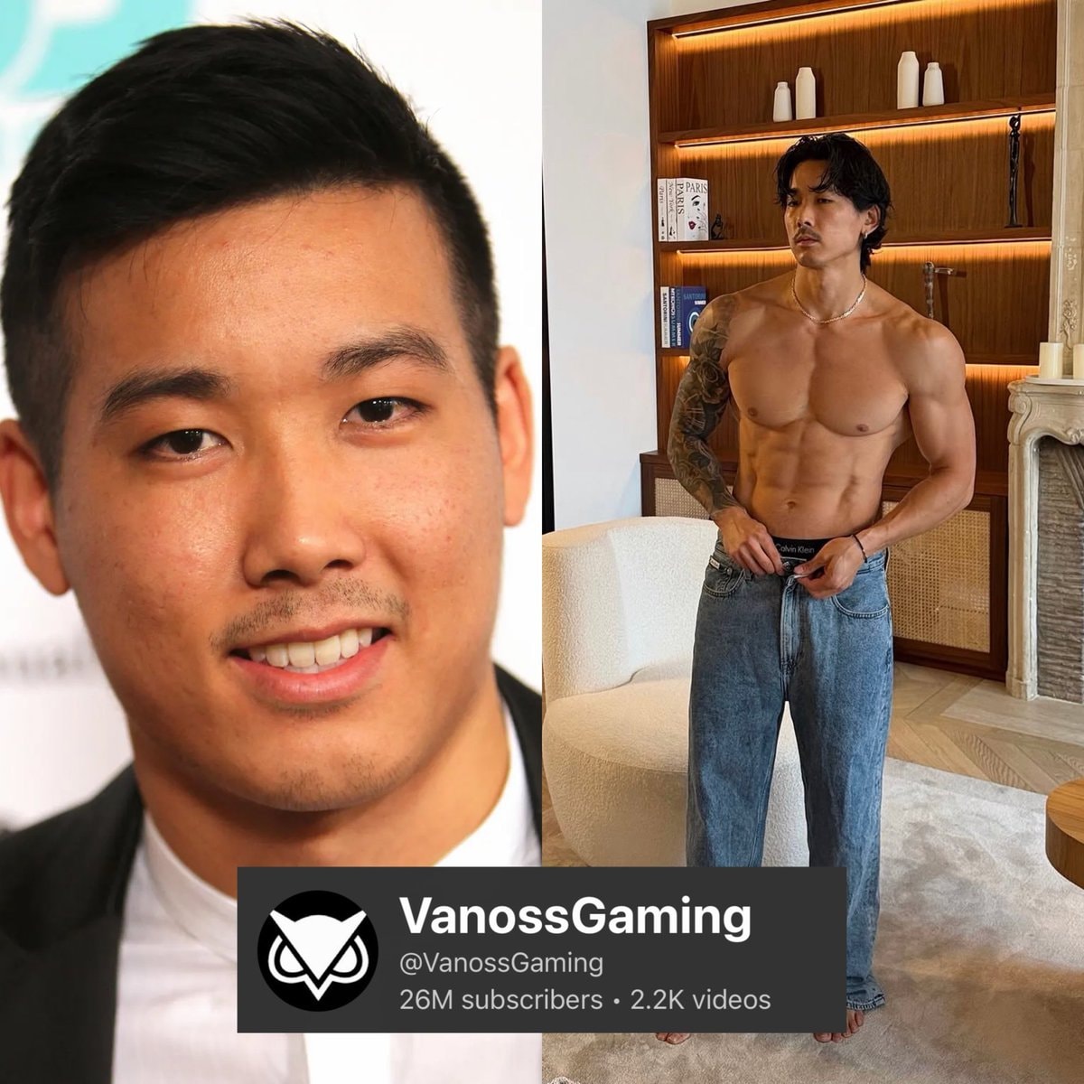 VanossGaming body transformation