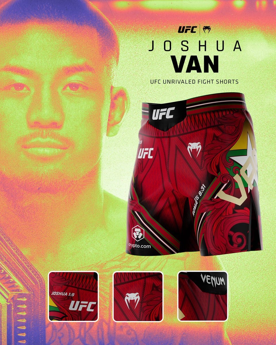 Joshua Van and Arman Tsarukyan custom shorts