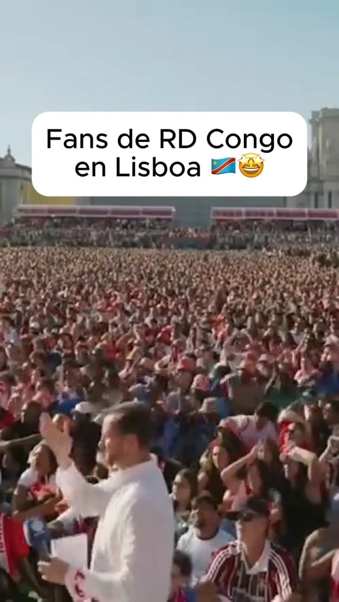 DR Congo fans celebrate in Lisbon
