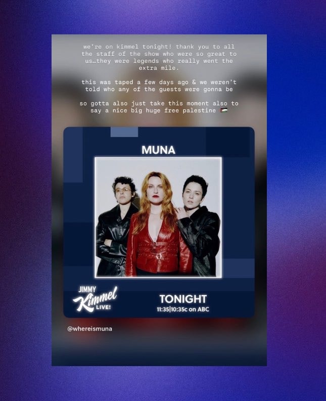 MUNA Naomi McPherson Jimmy Kimmel (photo 2 of 2)