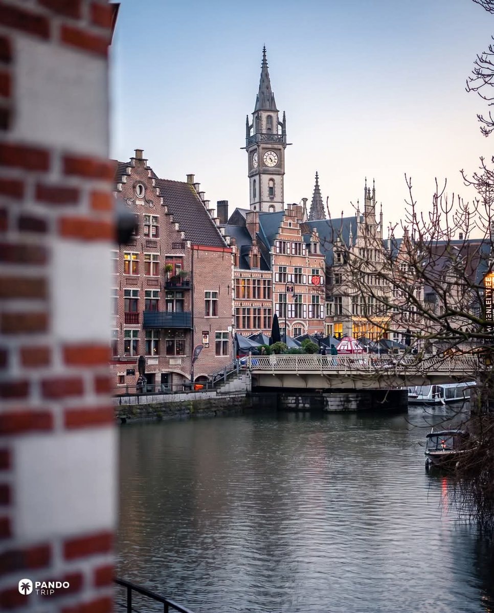 Ghent Belgium canal cityscape (photo 2 of 4)