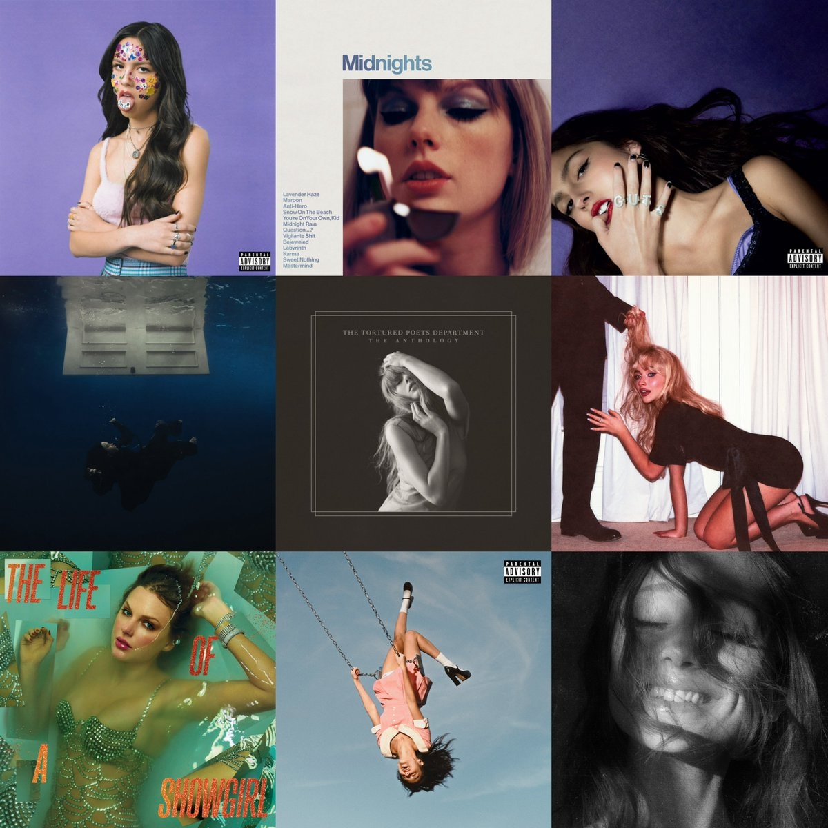 Taylor Swift albums full Top 40 sweep