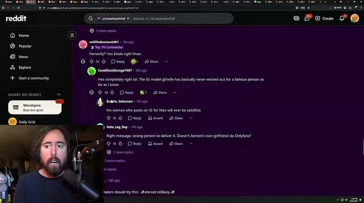 Asmongold handles IG models Asmongold handles IG models
