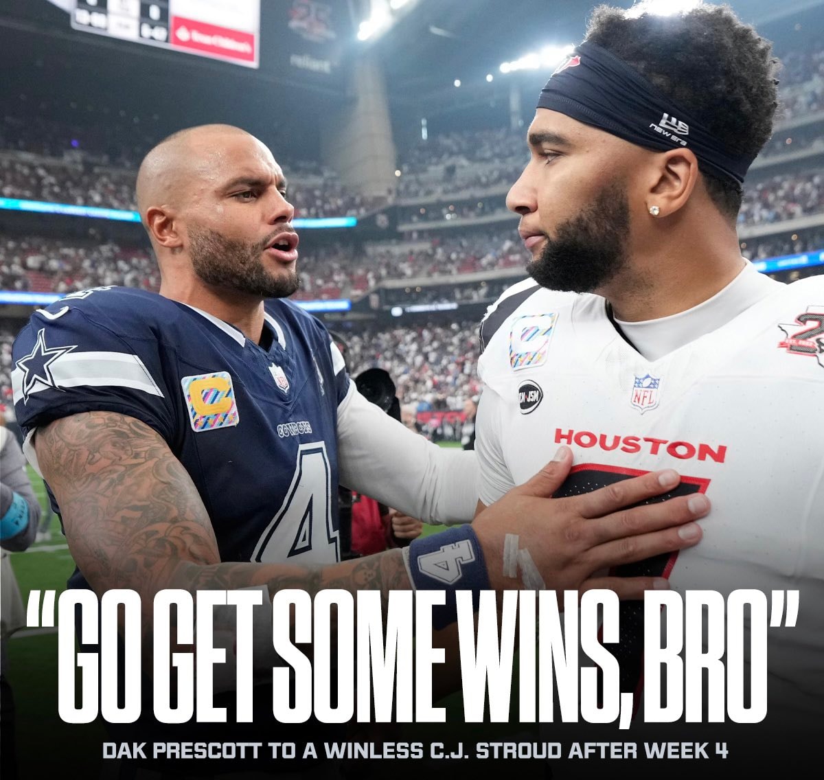 Texans 2-0 Cowboys 0-2