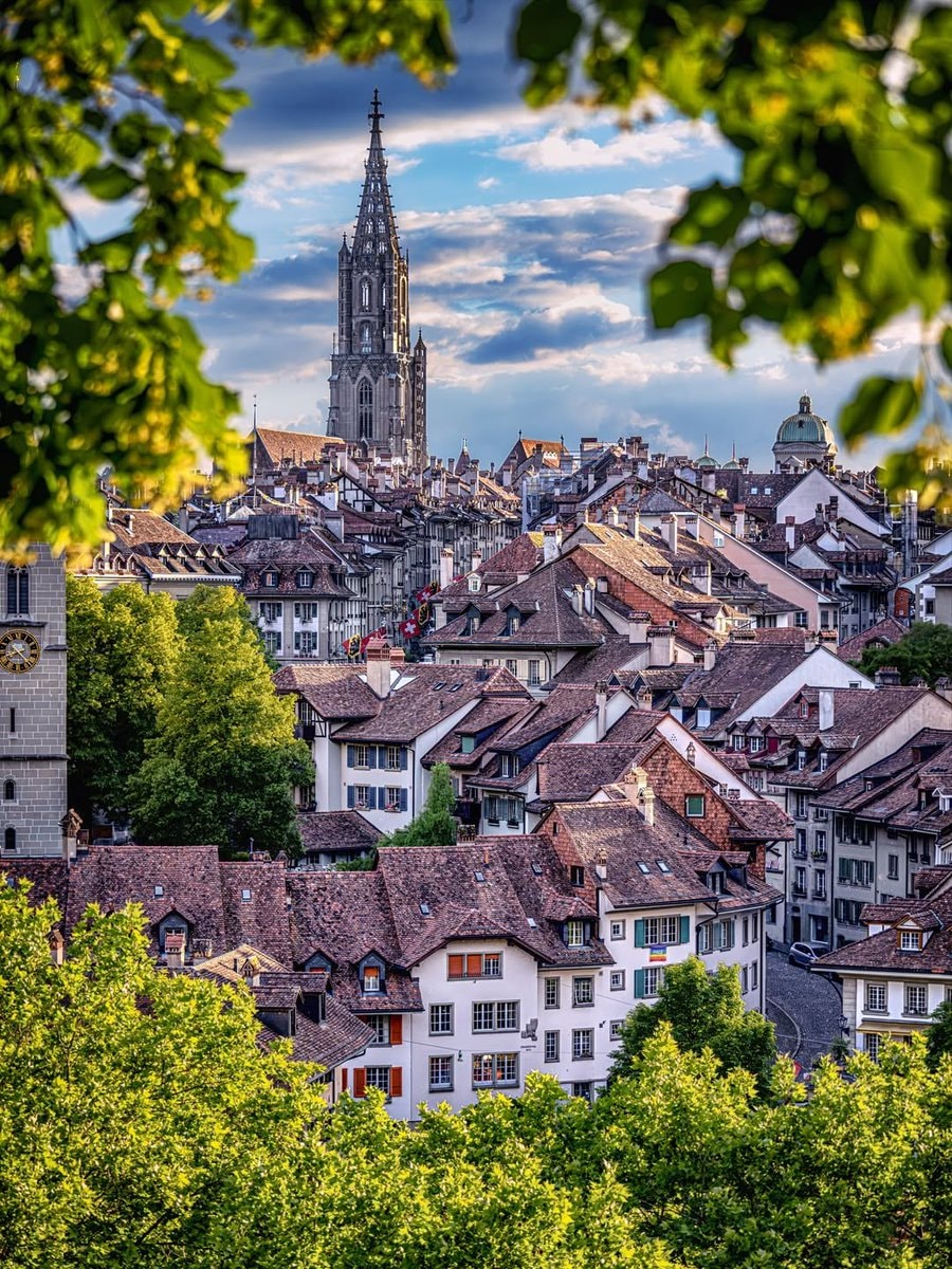 Bern Switzerland cathedral spire