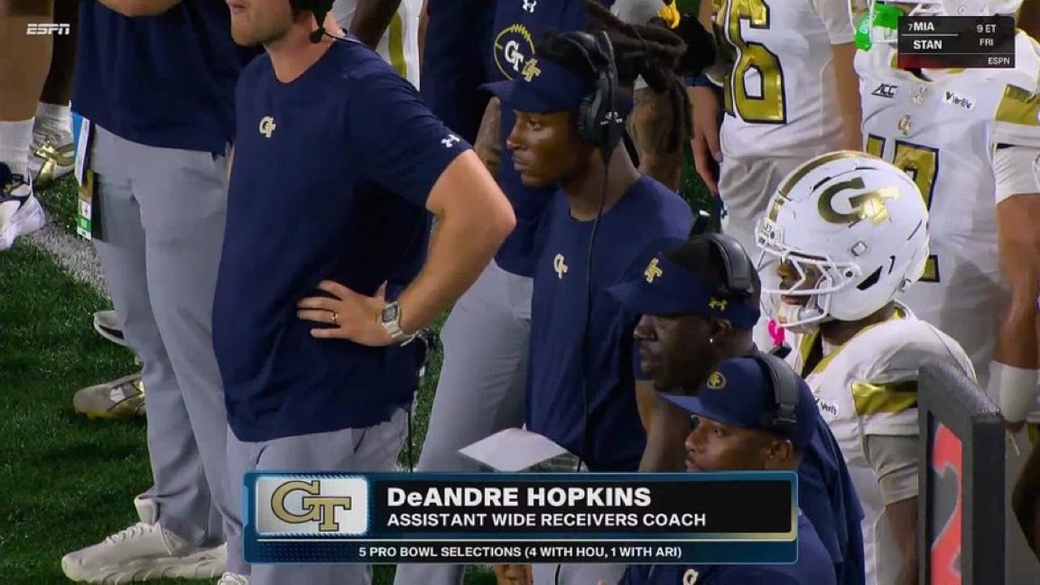 DeAndre Hopkins Georgia Tech coaching debut